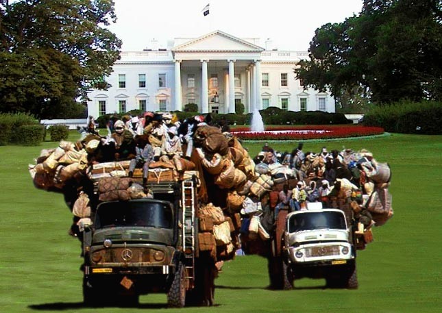 The Clinton`s Leaving the White House